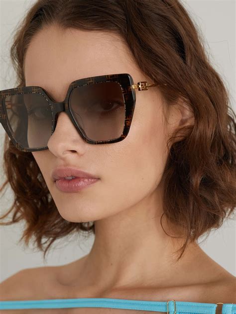 sunglasses fendi women|fendi women's oversized sunglasses.